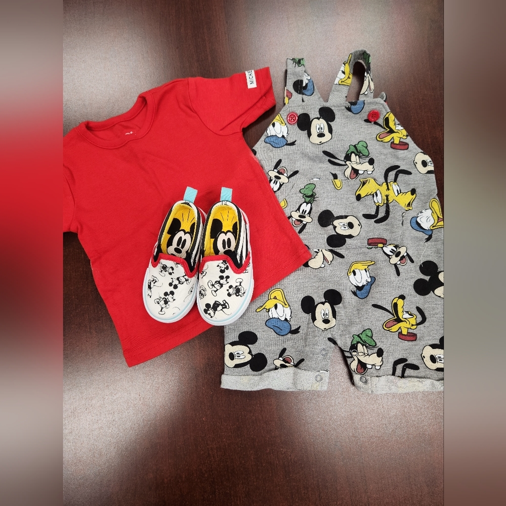 Mickey mouse outfit jumper and shoes